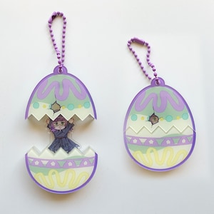 Otome Genius Scriptwriter akryltransformerande nyckelring för påsk och kanske Halloween