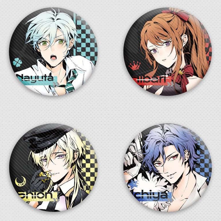 Variable Barricade Badge Pin Button of Hibari Nayuta Shion Ichiya