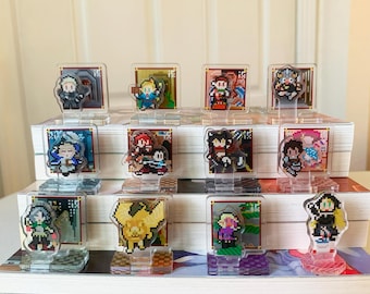 Dungeon Meshi Pixel Art Acrylic Standee Inspired by Delicious in