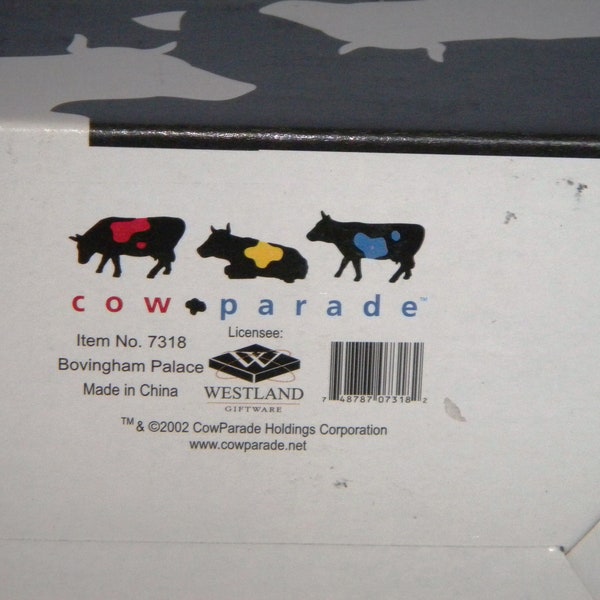 MOO-NAY'S GARDEN Sku #  9186   Empty Box Only   Cows on Parade