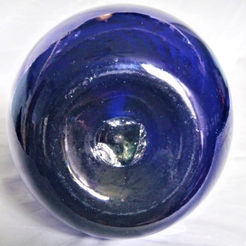 Blenko - Snake Spiral Cobalt Blue Glass Handled Decanter - Pitcher – Vase – Cruet – M. shops C. M.