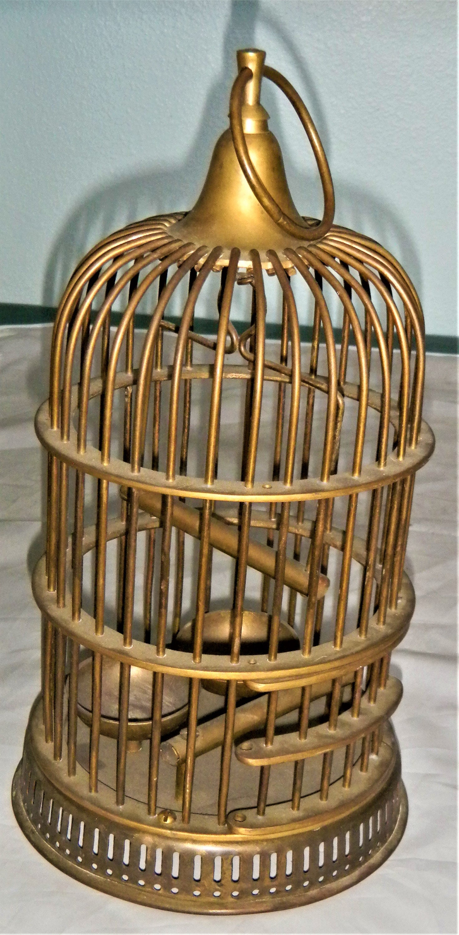 Vintage Victorian Era Brass Bird Cage -  Canada
