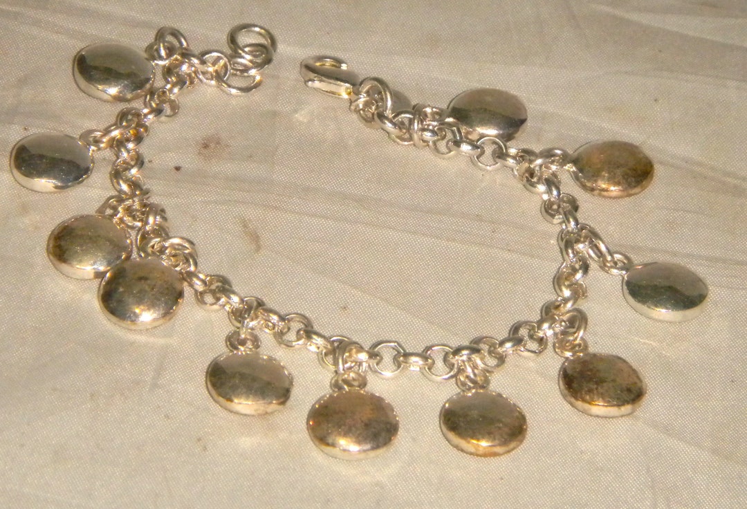 tiffany-and-co-round-discs-donut-link-charm-bracelet-sterling