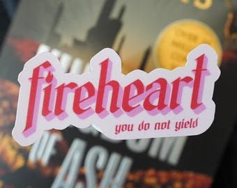 Sticker Vuurhart: glazen troon, Aelin Galathynius - You Do Not Yield