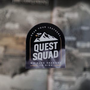 Quest Squad Badge Sticker | Onyx Storm | Fourth Wing | Iron Flame | Rodic | Bookish Sticker | Kindle Sticker | Empyrean