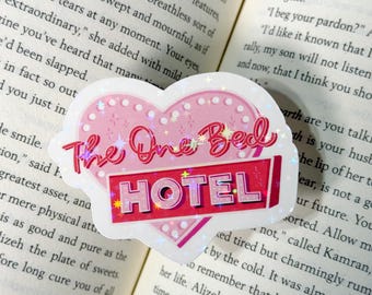 Sticker hotelbord 1 bed | Romance Trope Bookish sticker