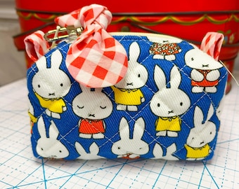 Miffy Quilted Boxy Pouch-Size Small