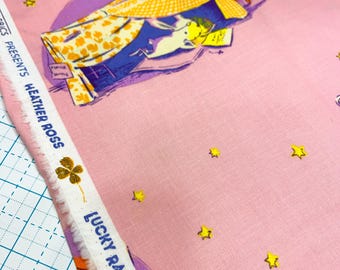 Half Yard cut of Lucky Rabbit Quilt Tent in Lilac