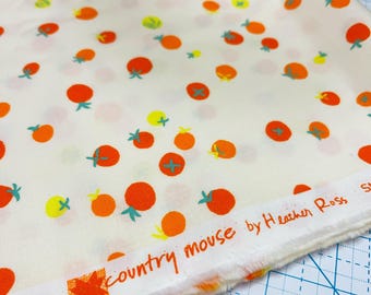 Half Yard cut of Country Mouse Tomatoes fabric by Heather Ross