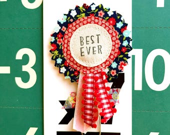 Fabric Rosette Bookmark Clip: Extra Large, Planner Accessory