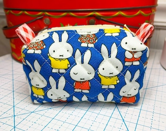 Miffy Quilted Boxy Pouch-Size Small
