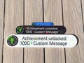 Retro Achievement Plaque | 3D Printed Gamer Gift (Custom Message)