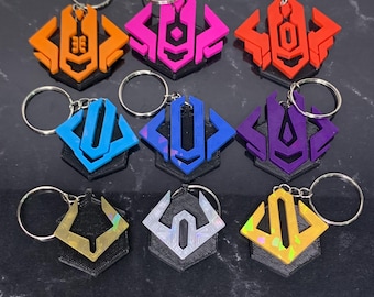 Rivals inspired Rank Keychains | 3D Printed | Gift for Him/Her