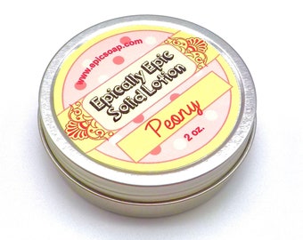 Peony Many Purpose Solid Lotion - Limited Edition Spring 2024 Scent - Coconut Hibiscus Lime