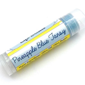 Pineapple Blue Tansy Vegan Lip Balm - Limited Edition Spring 2024 Flavor