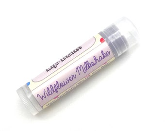 Wildflower Milkshake Vegan Lip Balm - Limited Edition Winter Holidays Flavor