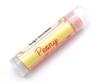 Peony Vegan Lip Balm - Limited Edition Spring 2024 Flavor - Coconut Hibiscus Lime