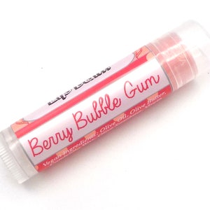 Berry Bubble Gum Vegan Lip Balm Limited Edition Spring 2024 Flavor image 1