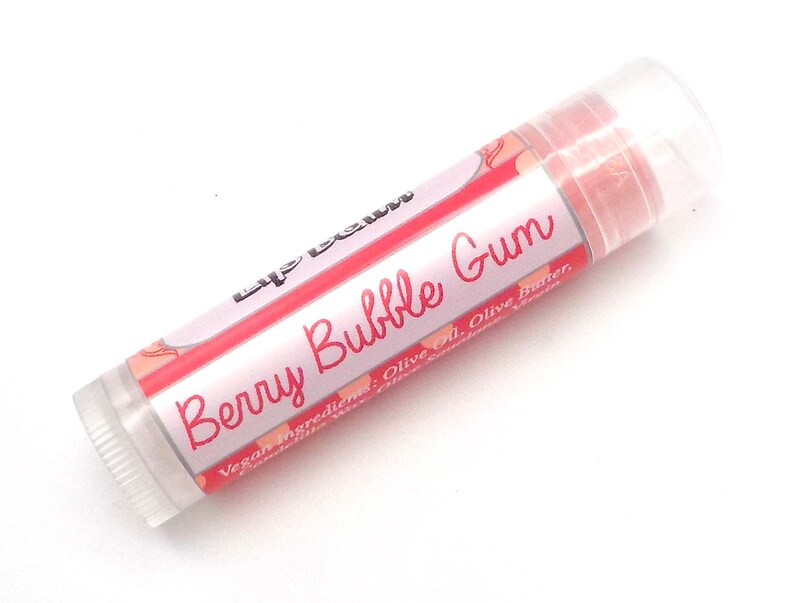 Berry Bubble Gum Vegan Lip Balm Limited Edition Spring 2024 Flavor image 1