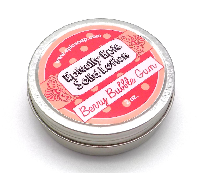 Berry Bubble Gum Many Purpose Solid Lotion Limited Edition Spring 2024 Scent image 1