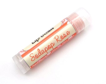 Sodapop Rose Vegan Lip Balm - Limited Edition Winter 2024 Flavor