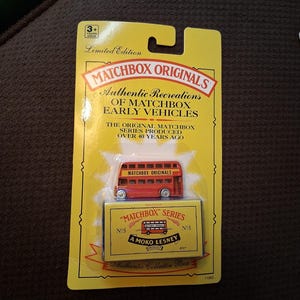 Vintage Matchbox London Bus No. 5 - 1990s Authentic Recreation
