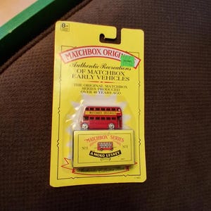 1993 Matchbox red London Double-Decker Bus Matchbox Originals Authentic recreation Series number 5.
