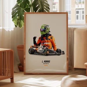 Lando Norris McLaren F1 Poster: Formula 1 Racing Art (Digital Download)