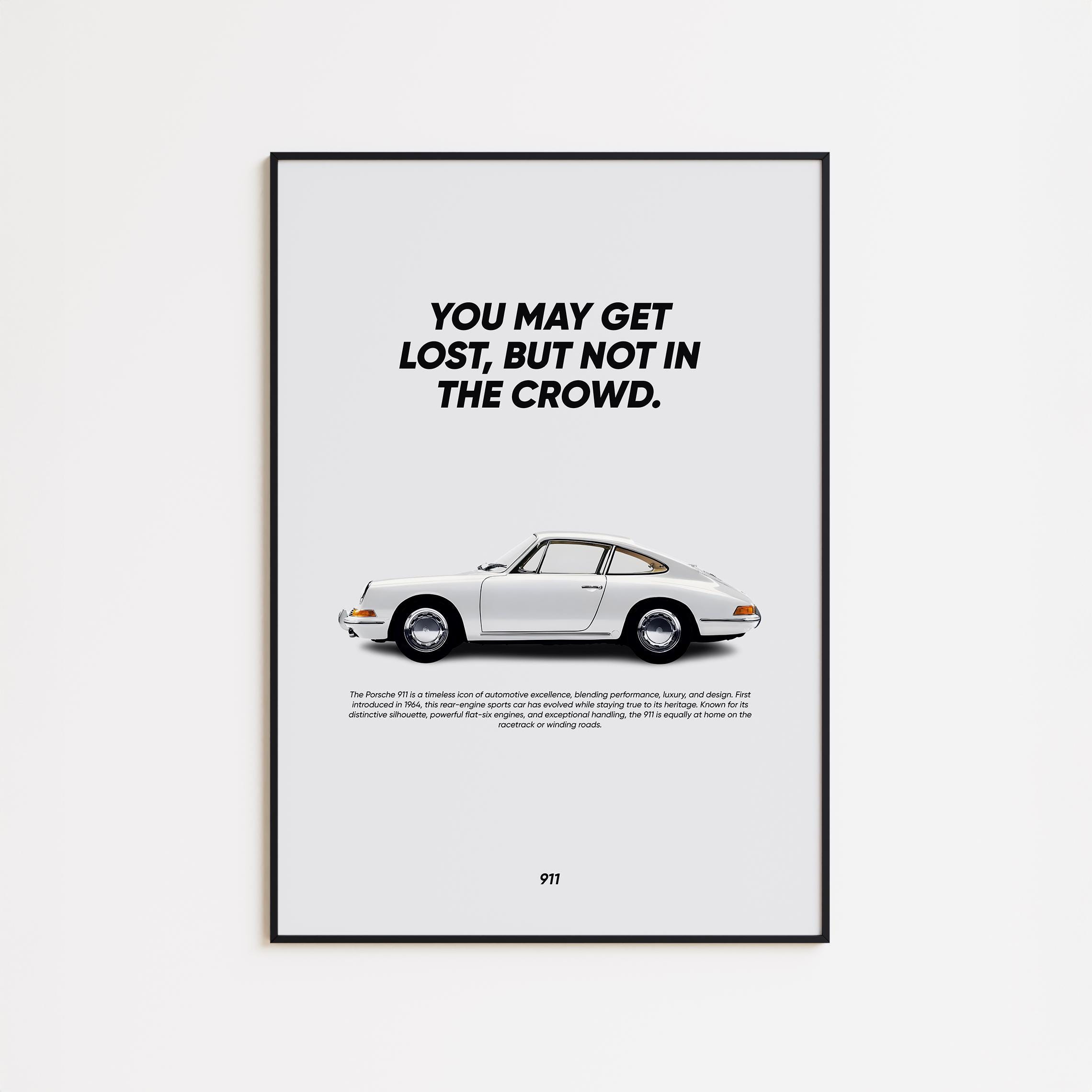 Porsche 911 Quote Art Print: Sports Car Poster (digital Download