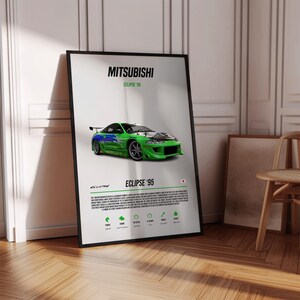 Fast & Furious bilposterpaket: Bilväggkonst (digitala tryck) bild 2