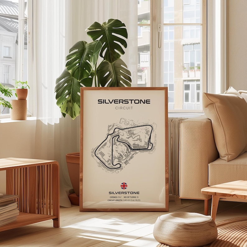 Lewis Hamilton F1 Poster Set: Silverstone Circuit, Helmet Art (digital ...