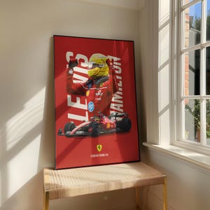 Lewis Hamilton Ferrari F1 Poster: Scuderia Debüt-Kunstwerk Bild 5