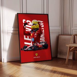 Lewis Hamilton Ferrari F1 Poster: Scuderia Debüt-Kunstwerk Bild 3