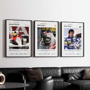 Formula 1 Legends bundle set of 3 | Formula 1 |  F1 digital print | F1 digital download | Car minimalist wall art | F1 poster | F1 gifts