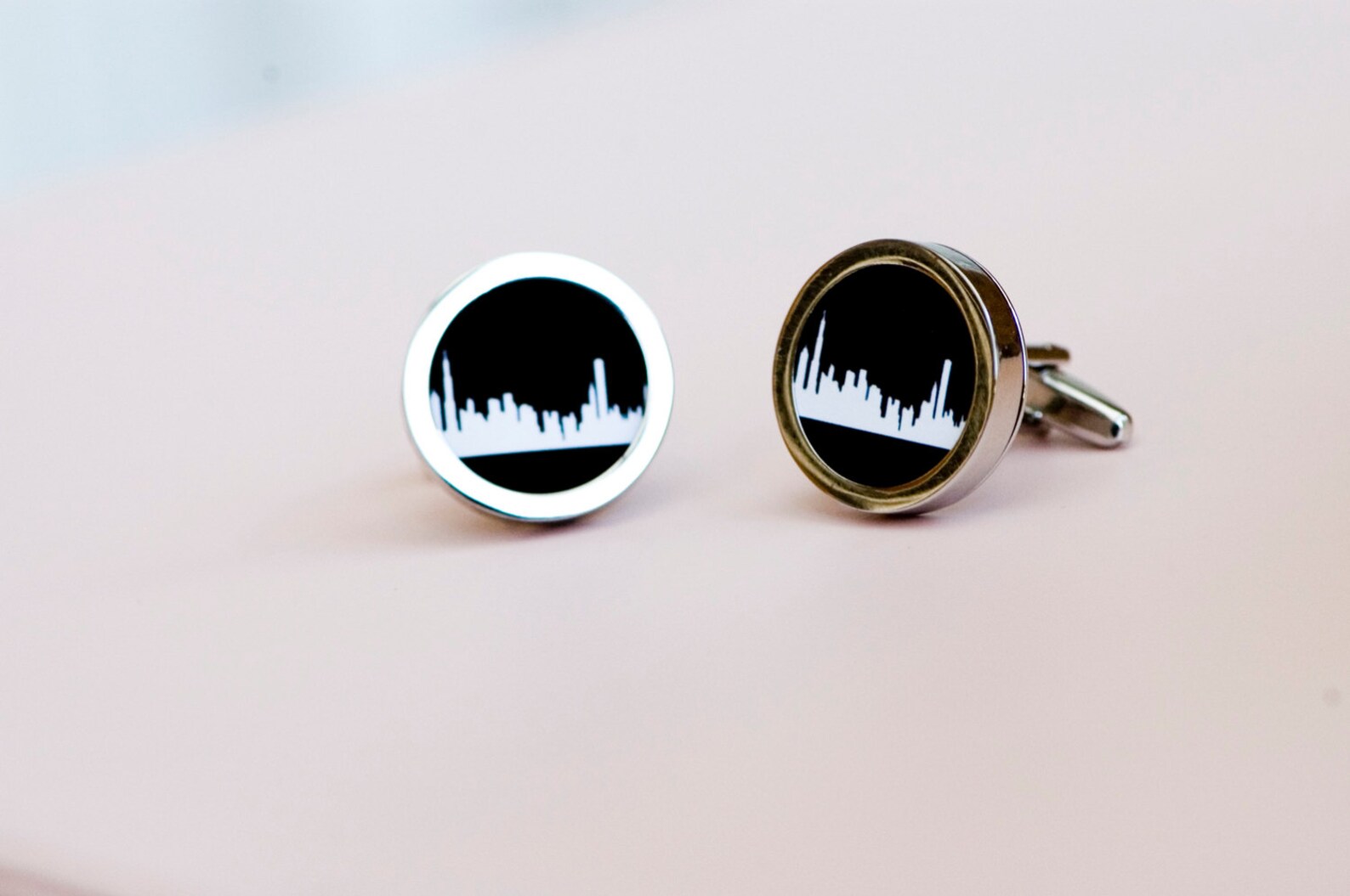 Chicago Skyline on Cufflinks Husband, Weddings, Novelty Cufflinks