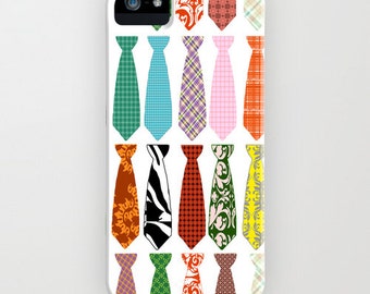 Fathers Day gift Tie collection on Phone Case -  , iPhone 5C, iPhone 14, iPhone 14 Plus, Samsung Galaxy S6, Gifts for him