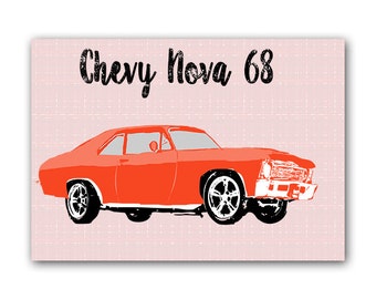 1968 The Chevrolet Chevy  Nova SS -  1968 chevy nova, Classic car, old car lovers, american car, Chevrolet Nova Third generation