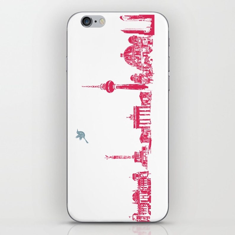 iPhone 6 Plus city skyline Red Germany iPhone 8 Berlin City Gifts iPhone X Berlin City Skyline Phone Case Samsung S9