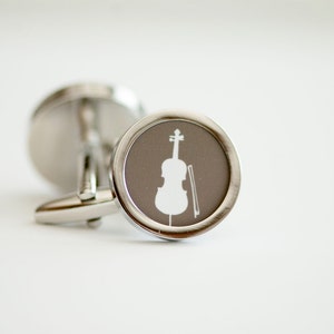 Cello Cufflinks Music cufflinks, Men's Cufflinks, Husband, Wedding gift, Novelty cufflinks for him, Cello image 1