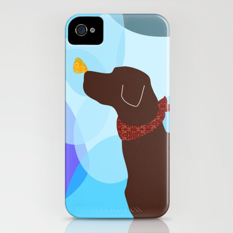 Brown Lab Dog on Phone Case Samsung S21, iPhone 14, iPhone 14 Plus, Gifts for Pet Lovers, Dog Gifts, Gifts for her, iPhone 11 image 1