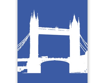 London City Tower Bridge Fine Art Print Home Decor, Tower bridge