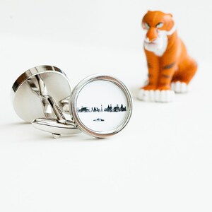 Liverpool city skyline on Cufflinks Husband, Weddings, novelty cufflinks, liverpool silhouette fathers day gift for him image 4