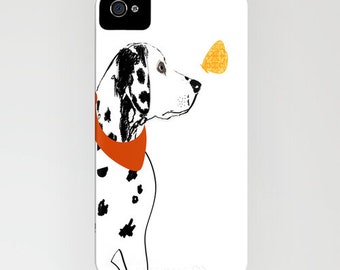Dalmatian Dog on Phone Case -   Samsung S21,  iPhone 14, iPhone 14 Plus, Gifts for Pet Lovers, Dalmatian Gifts , iPhone 11