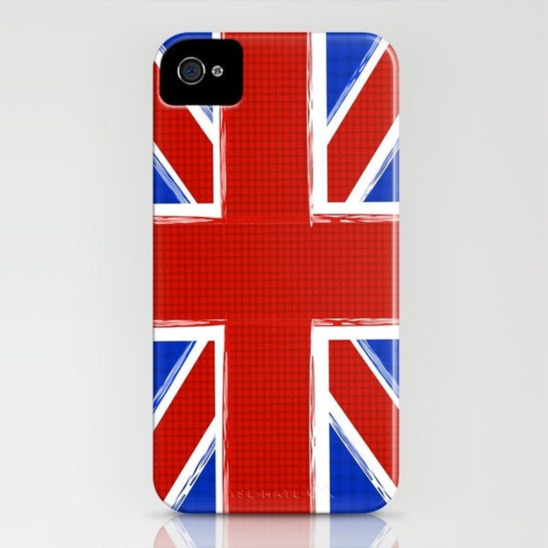 The union jack flag on Phone Case Great Britain, Samsung S21, iPhone 14 Plus , Gifts for him, iPhone 11 image 1