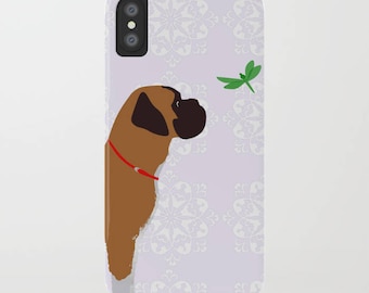 Boxer Dog on Phone Case -  Samsung S21,   iPhone X, Gifts for Pet Lovers, Boxer Gifts, Dog Gift Ideas, iPhone 11, Samsung S22, iPhone 13