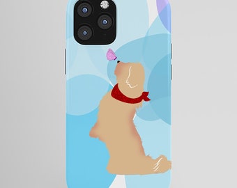 Cream Havanese Dog on Phone Case - Labrador retriever, Samsung S22, iPhone SE, Gifts for Pet Lovers, Samsung S21,  iPhone X, iPhone 11