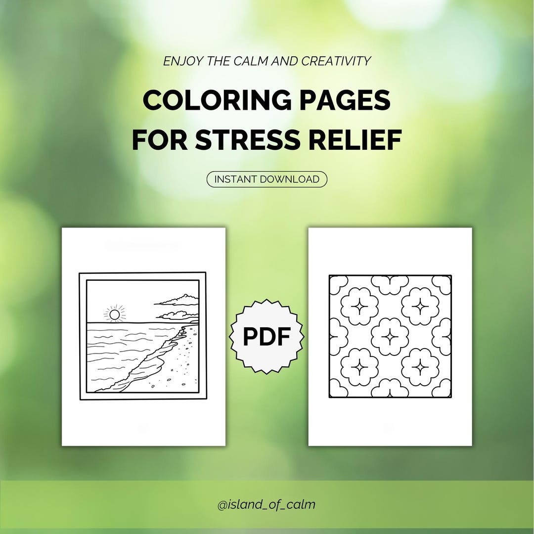 Calming Coloring Pages for Stress Relief | Mandalas, Abstract Patterns ...