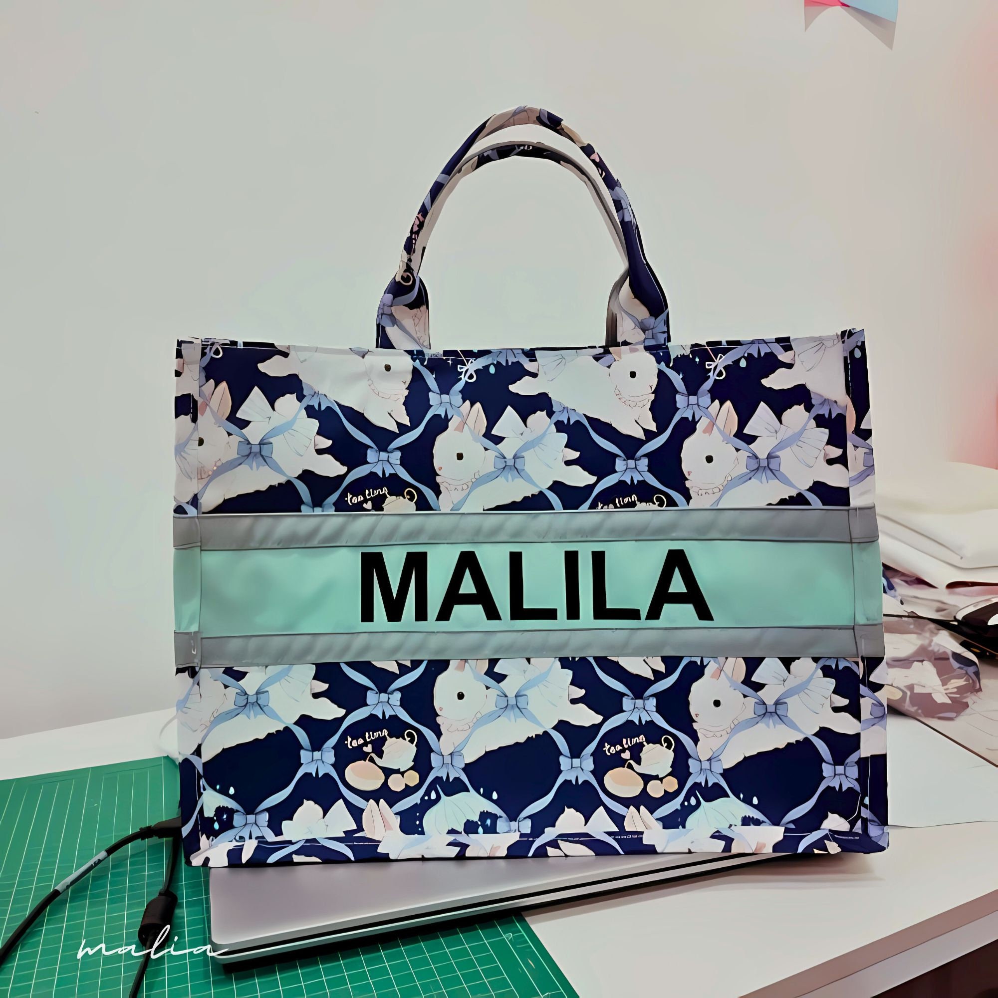 Easy Tote Bag Sewing Pattern PDF | Large Tote Bag Tutorial | DIY Bag ...