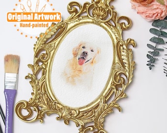 Aangepaste vintage huisdier portret, hondenportret van foto, aquarel huisdier portret, kattenportret, huisdier Memorial cadeau, huisdier verlies cadeau, cadeau voor kattenliefhebber