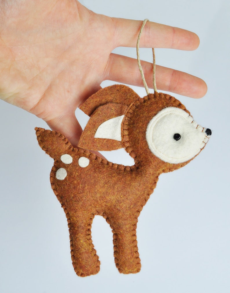 Personalized Deer Christmas Ornament Baby Shower Party Favor image 5